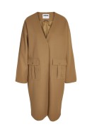 Women Coat Noisy May Nmbillie V-Neck Chipmunk