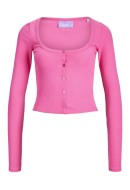 Cardigan Dama Jjxx Jxfunny Str Rib French Carmine Rose