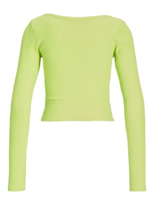 Women Cardigan Jjxx Jxfunny Str Rib Jrs Lime Punch