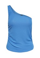 Women Top Pieces Pcarianna One Shoulder Directoire Blue