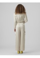 Pantaloni Dama Vero Moda Vmlanalivia Hr Wide Satin Pumice Stone