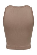 Maieu Dama Only Onlvicky Seamless O-Neck Sl Cropped Beaver Fur