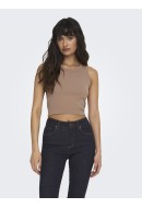 Maieu Dama Only Onlvicky Seamless O-Neck Sl Cropped Beaver Fur