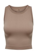 Maieu Dama Only Onlvicky Seamless O-Neck Sl Cropped Beaver Fur