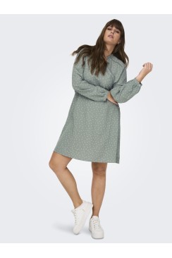 Rochie Only Carmakoma Nikolama 3/4 Knee Shirt Lily Pad /Leaves
