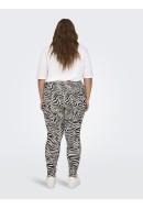 Women Leggings Only Carmakoma Carvilea Black/Zebra