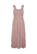 Rochie Pieces Pccorah Strap Midi Hot Coral/White Stripe
