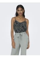 Maieu Dama Only Onlmoon Singlet Navy Blazer /Small Flower