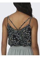 Maieu Dama Only Onlmoon Singlet Navy Blazer /Small Flower