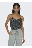 Maieu Dama Only Onlmoon Singlet Navy Blazer /Small Flower