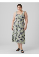 Dress Vero Moda Curve Vmmenny Smock Calf Reseda /Mille