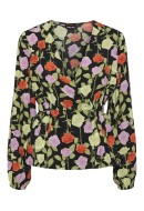 Bluza Dama Pieces Pcblossom Wrap Violet /Flower