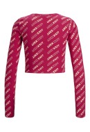 Women Blouse Jjxx Jxfeline Str Rib Cerise