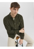 Men Shirt Jack&Jones Jjkendrik Cord Forest Night