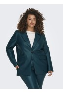 Women Blazer Onlycarmakoma Carpapaya Faux Leather Dark Sea