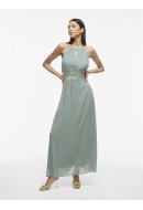 Rochie Vila Vimilina Halterneck Maxi Green Mileu