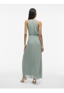 Rochie Vila Vimilina Halterneck Maxi Green Mileu