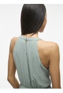 Rochie Vila Vimilina Halterneck Maxi Green Mileu