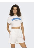 Tricou Dama Only Onlcalm Beach Cloud Dancer/Miami