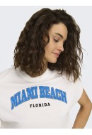 Tricou Dama Only Onlcalm Beach Cloud Dancer/Miami