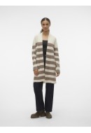 Cardigan Dama Vero Moda Vmphiline Open Birch/W Brown Lentil