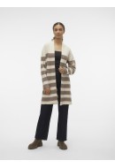 Cardigan Dama Vero Moda Vmphiline Open Birch/W Brown Lentil