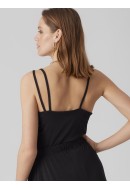 Maieu Dama Vero Moda Vmezra Rouching Singlet Black