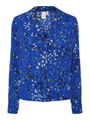 Camasa Dama Yas Yasminny Olympian Blue Aop Minny Print