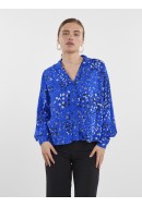 Camasa Dama Yas Yasminny Olympian Blue Aop Minny Print