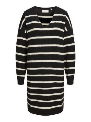 Dress Adpt Adptbwo Memory Knit Black Stripes Turtledove