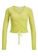 Bluza Dama Jjxx Jxfenja Str Rib Crop Limenade