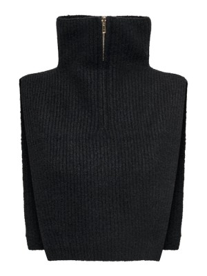 Neckband Only Onlfiluca Knit Zip Black