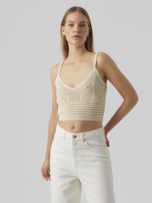 Maieu Dama Vero Moda Vmjustine Sl Cropped Strap Birch