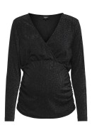 Bluza Dama Only Olmdarin Wrap Glitter Black/W Lurex