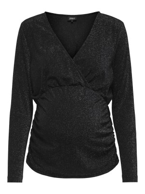 Bluza Dama Only Olmdarin Wrap Glitter Black/W Lurex