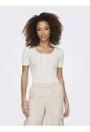 Women Blouse Jdy Jdyfransiska Button Cloud Dancer