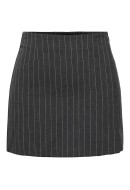 Fusta Only Onlbrie Hw Short Pinstripe Dark Grey Melange/White