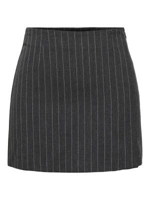 Fusta Only Onlbrie Hw Short Pinstripe Dark Grey Melange/White