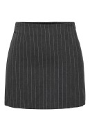 Skirt Only Onlbrie Hw Short Pinst Dark Grey Melange