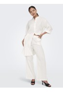 Pantaloni Dama Jdy Jdytheis Wide Slit Cloud Dancer