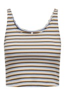 Maieu Dama Only Onlnessa Sl Short Stripe Cloud Dancer /Blue Multi