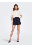 Skirt Only Onlstella Pin-Stripe Night Sky/Cloud Dancer