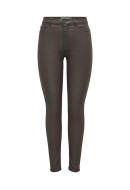 Women Pants Jacqueline De Young Jdynewthunder Coated High Chocolate Brown