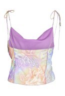 Maieu Dama Noisy May Nmlesley Sl Tie Pearled Ivory Aop Spray Orchid