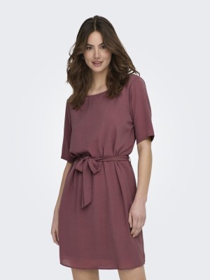 Rochie Jacqueline De Young Amanda 2/4 Belt Rose Brown