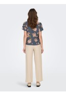 Bluza Dama Jdy Jdyamanda V-Neck Blue Mirage/Bigrose