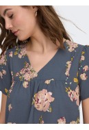 Bluza Dama Jdy Jdyamanda V-Neck Blue Mirage/Bigrose