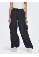 Pantaloni Dama Only Joanne Loose Cargo Black