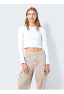 Bluza Dama Noisy May Nmmaya O-Neck Bright White