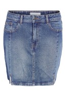 Fusta Noisy May Nmfling Nw Pleat Medium Blue Denim